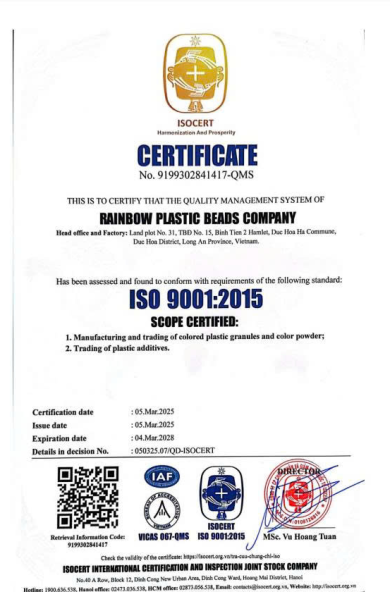 ISO CERTIFICATE